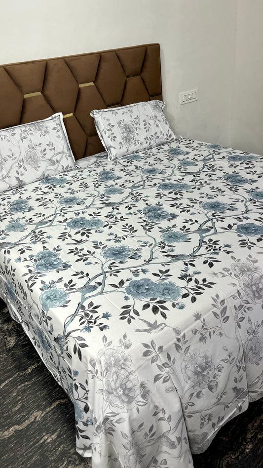 Pure Cotton Bedsheet with 2 Pillow Covers | Premium Quality