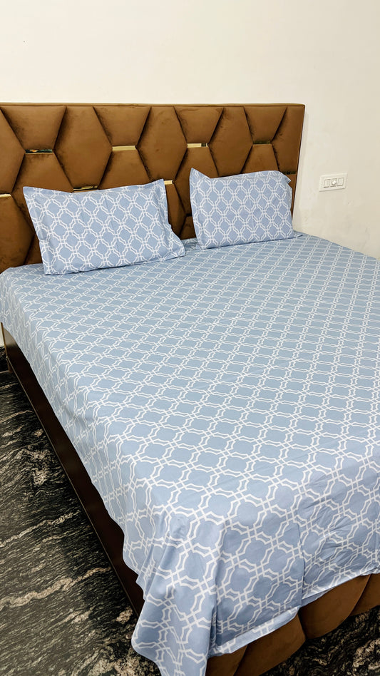 Pure Cotton Bedsheet with 2 Pillow Covers | Premium Quality