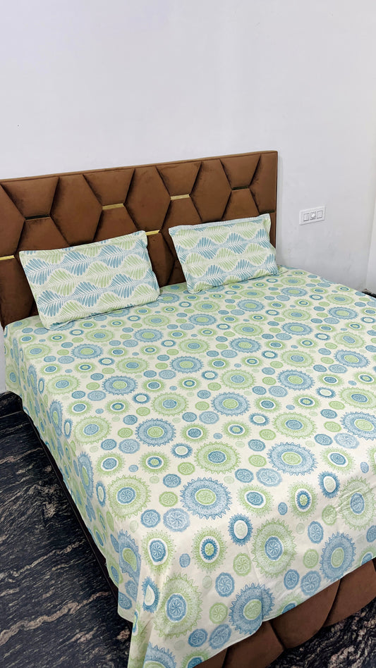 Pure Cotton Bedsheet with 2 Pillow Covers | Premium Quality